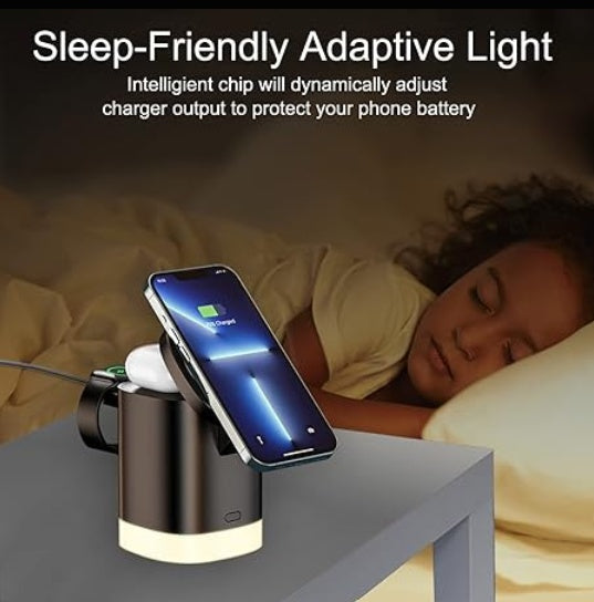 Charger With Foldable Phone Holder